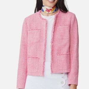 J. McLaughlin Pink Textured Blazer